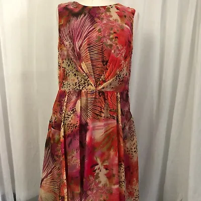 M60 Miss Sixty Pink Floral Dress Sleeveless Size 12 NWOT • $30