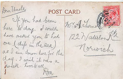 £3.99 • Buy Genealogy Postcard - Family History - Turner - Waterloo Road - Norwich   2820