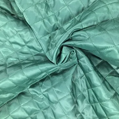 QUILTED FABRIC Lining Diamond Design Soft Dress Upholstery Material Clothing  • £9.99