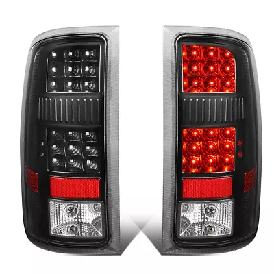 For 2007-2014 GMC Sierra 1500 2500 HD Full LED Tail Brake Light Stop Lamps Black • $109.18