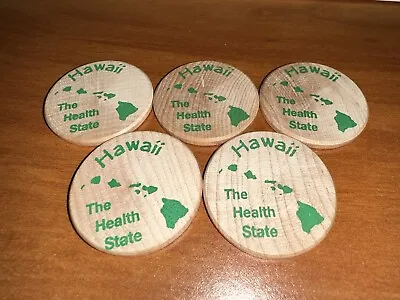 Lot Of 5 Hawaii Wooden Nickel - Noise Awareness Day • $5