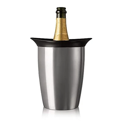 $74.67 • Buy Vacu Vin FBA_3647360 Ice Champagne Cooler Stainless Steel