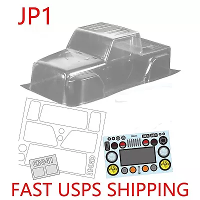 1/10 RC Crawler JP1 Clear Transparent Body Shell Wheelbase 313mm For SCX10 • $39.99