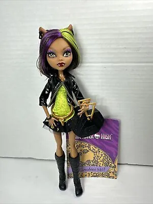 Monster High Scaremester Clawdeen Wolf Doll Earrings Purse Boots Dress • $75