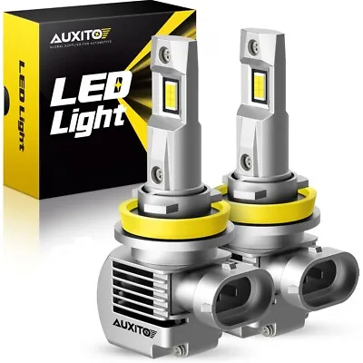 AUXITO H11 LED Headlight Kit Low Beam Bulb Super Bright 6500K White 30000LM EPB • $19.99