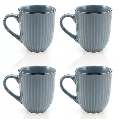 American Atelier Coffee Mug Set Of 4 14 Ounce Large Handle - Blue • $25.98