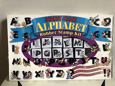 Vintage Mickey Mouse Alphabet Rubber Stamp Kit • $25