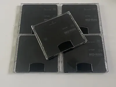 5 TDK MD-RXG Minidiscs 74 Minutes VGC MD Black Minidisk Incl Case Recordable • £9