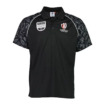 Rugby World Cup 2023 Mens All Blacks New Zealand Polo Shirt • £39.99