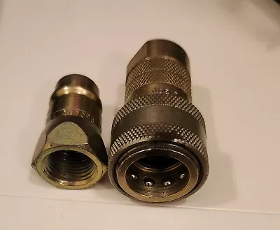 1/2″ NPT Hydraulic Quick Connect Coupler Set Made In USA Free Shipping  • $18