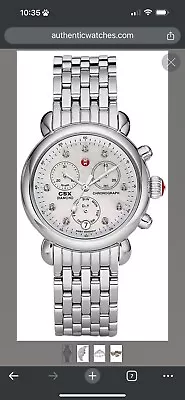 Michele CSX 36 Diamond MOP Dial Ladies 36mm Watch • $400