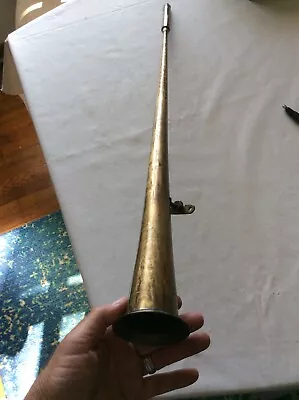 Vintage Brass Fox Hunting Horn 29 1/2” Long • $34