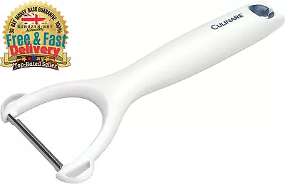 Safety Y-Shape Peeler - Manual Potato/Vegetable/Fruit Peeler White • £6.10