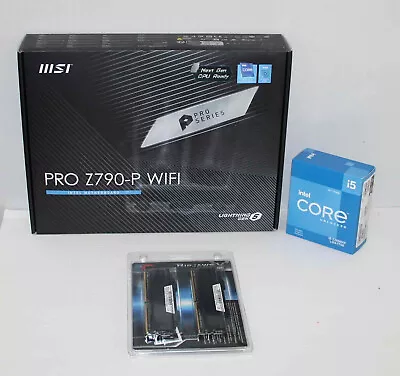 Intel I5 12600KF MSI Z790-P PRO WIFI DDR4 G.Skill Ripjaws V 16GB DDR4 Bundle • $339.95