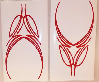 Pinstripe Decal Scroll Sticker Many Colors! Motorcycle Tank Fender - Set 03 • $12.94