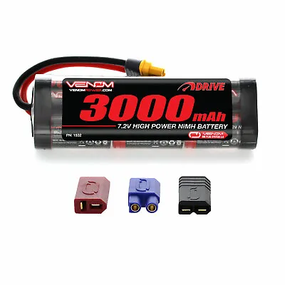 Venom NiMH Battery : Traxxas Blast Race Boat 7.2V 3000mAh 6 Cell With UNI Plug • $22.99