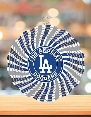 Handmade Los Angeles Dodgers Inspired 8inch Round 3D Wind Spinner • $15
