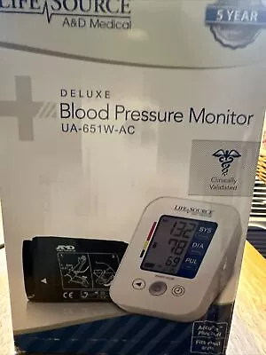 Life Source A&D Medical UA-651W-AC AccuFit Deluxe Blood Pressure Monitor • $30