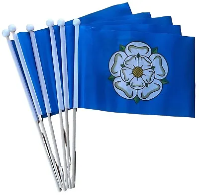 Yorkshire County Waving Hand Flag 6 Pack FREE UK DELIVERY! • £8.99