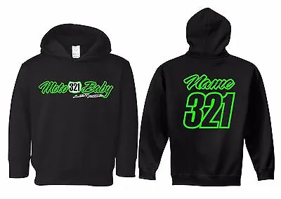 Moto Baby Toddler Hoodie Sweat Shirt Custom Number Plate Mx Motocross Yz Ktm Kx • $34.99