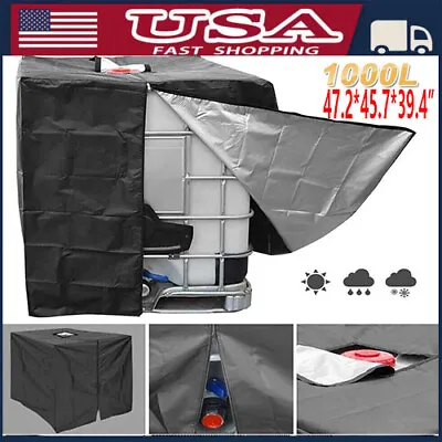 275 Gallon IBC Tote Cover Sunshade Waterproof Protective 1000L Garden Water Tank • $19.99