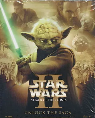 STAR WARS Episode 2 Attack Of The Clones 8x10 Inch Promotional Poster YODA Mint • $9.99