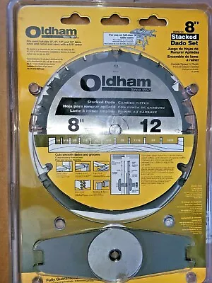 Oldham 8  Carbide Dado Set 1/4  To 13/16  • $54.99