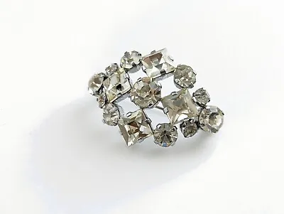 £35 • Buy Lovely Art Deco Jewellery Sparkling Faux Diamond Filigree Brooch Pin