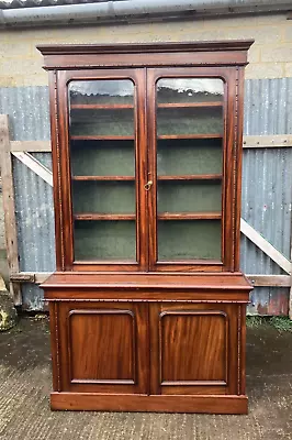 Victorian Style Mahogany Library Bookcase • £165