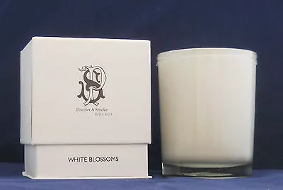DL & Co Powder Smoke White Blossoms 1 Wick Jar Candle 10 Oz Soy Wax Hand Poured • $22.99