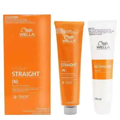 Wella Creatine Straight (N) Permanent Hair Straightening Cream 100ml+100ml • $21.29
