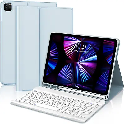 IPad Pro 11 Inch Case With Keyboard Keyboard Case For IPad Pro 4/3 IPad Air • £27.79