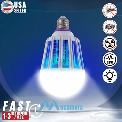 15W Mosquito Zapper Light Bulb Fly Insect Bug Trap Killer In/Outdoor UV LED Lamp • $10.71