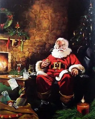 R.J.McDonald Santa's Treat's Christmas S/N Art Print  16 X 20 • $95