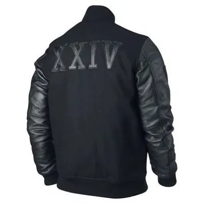 Michael Jordan Men's KOBE Destroyer XXIV Jacket  Battle  - Leather Sleeves • $89.95