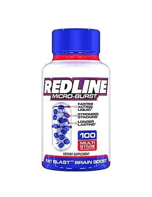 VPX Redline Micro-burst 100 Liquid Capsules | FAT BLAST | BRAIN BOOST | THERMO • $89.99