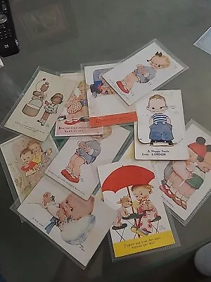11 X Mabel Lucie Attwell Postcards 1930s  To 1950s  Lovely Set  P119 • £4.20