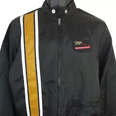 Miller High Life Racing Jacket Vintage 70s KG Raceway WI Made In USA Size Medium • $179.99