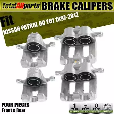 4x Brake Caliper Front Rear Left & Right For Nissan Patrol GU Y61 2.8L 3.0L 4.5L • $266.99