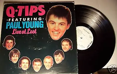 Q-TIPS Live At Last LP Vinyl UK Press 1982 Rewind Blue Eyed Soul Paul Young  • $37.95