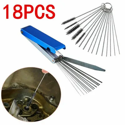 $15.58 • Buy Carb Jet Cleaning Tools Set Carburetor Wire Cleaner Kit For Motorcycle ATV Parts