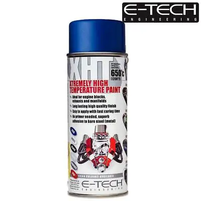 BLUE E-Tech 400ML Extremely High Temperature Paint XHT VHT Exhaust • $15.10