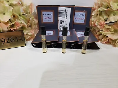 Set Of 3 Cartier L'Envol Eau De Parfum Sample Spray Size 0.05 Fl Oz/1.5 ML EACH • $9.99