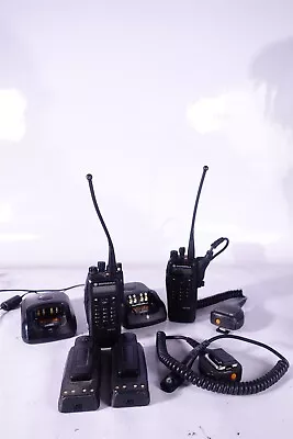 Lot Of 2 Motorola XPR 6580 Radios W/ Charging Docks / Accessories  • $295