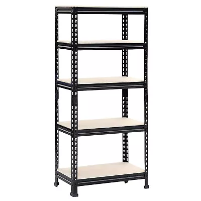 NEW! 750kg Heavy Duty 5 Tier Metal Storage Garage Shelving Racking • £29.99