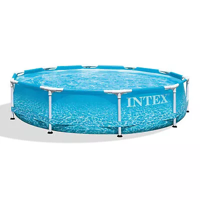 Intex 28206EH 10' X 30  Above Ground Steel Metal Frame Beachside Swimming Pool • $101.09