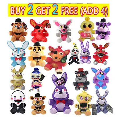 Five Nights At Freddy's FNAF Horror Game Kid Plushie Toy Plush Dolls Gifts UK🎁 • £10.79
