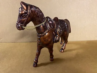 $14.95 • Buy Vintage 1950-60 Pot Metal Copper Color Carnival Prize Horse