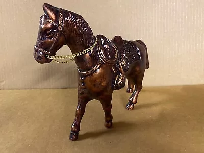 Vintage 1950-60 Pot Metal Copper Color Carnival Prize Horse • $13.95