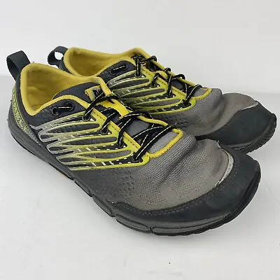 Merrell Ascend Glove Wild Dove Mens Size 7.5 Running Shoes Gray Yellow J41767 • $38.08